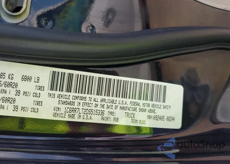 2013 Ram 1500 Big Horn from USA, damaged, VIN 1C6RR7LT2DS515336